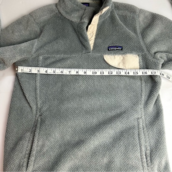 Patagonia Re-Tool Snap-T Pullover Women’s Size Medium Jacket Gray Grey Cream - Picture 3 of 9